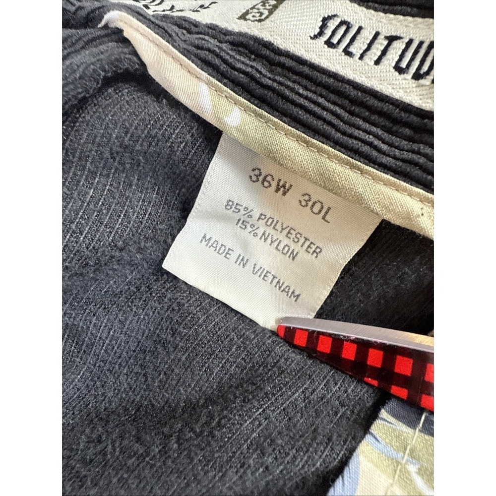 Solitude Shaun Tomson Corduroy Pants Mens Floral Lined Vintage Surf Skate - Picture 5 of 8
